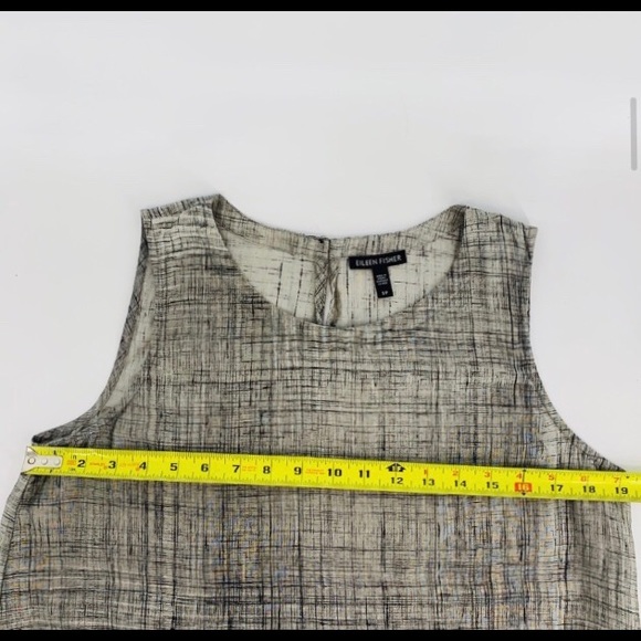 New Eileen Fisher sizeS/P silk cotton sheer dress. - Picture 3 of 7